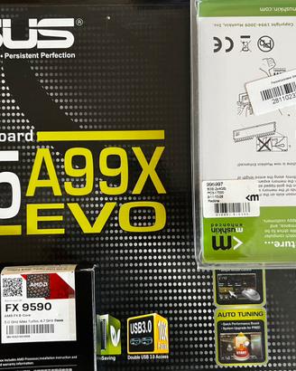 Kit AM3+ ASUS M5A99X EVO + AMD FX‑9590 + RAM 2x4GB
