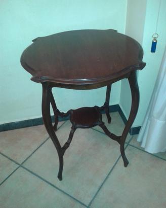 Tavolo tavolino legno intarsiato soggiorno