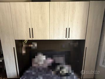Armadio ponte a 6 ante + letto