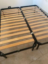 N.2 Reti singole con doghe 80x190 cm