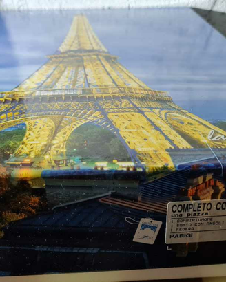 Completo letto singolo copripiumino Parigi