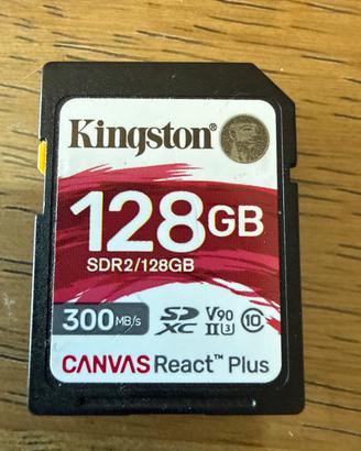 Kingston 128GB SDXC Canvas React Plus V90 UHS-II