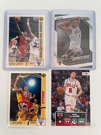 Lotto 4X Card Nba Chicago Bulls Jordan Pippen Rose