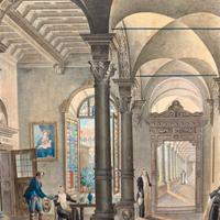 Giovanni Migliare - incisione Acquarellata