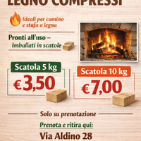 Legna compressa / bricchetti per camino e stufa