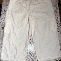 Pinocchietto bermuda lungo donna tg62IT bianco
