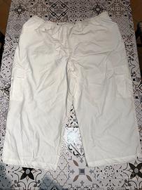 Pinocchietto bermuda lungo donna tg62IT bianco