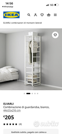 Guardaroba ikea come da foto completo di mensole