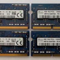 11 Moduli RAM DDR3 / DDR3L SODIMM