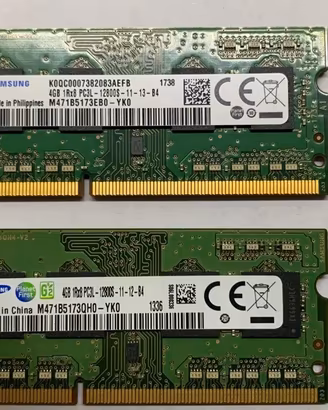 RAM Samsung 8GB (2x 4GB) 1600 MHz DDR3 per Apple