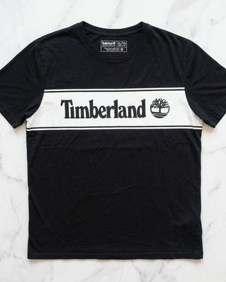 T-shirt Timberland uomo XL nera con logo