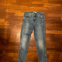 Jeans Zara donna con strass