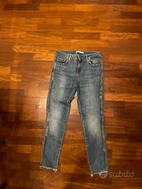 Jeans Zara donna con strass