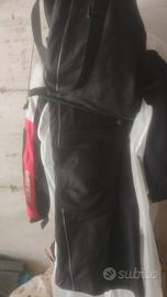 completo moto donna con pantaloni gorotex 