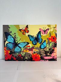 Dittico Quadri Farfalle 40x60 Dipinti su tela