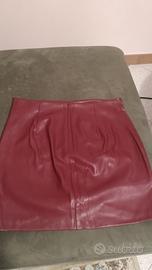 Gonna in pelle Bershka