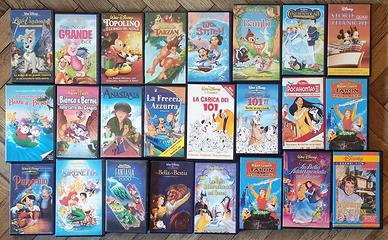 Lotto 49 VHS originali Disney + DreamWorks