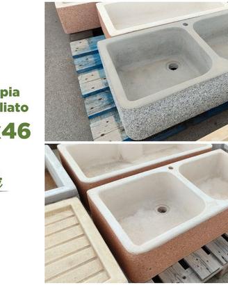 Lavello Doppia Vasca 90x46