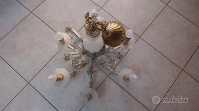 LAMPADARIO A 6 LUCI DI MURANO