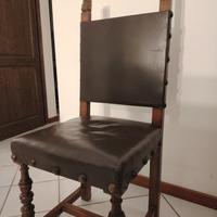 sei sedie in legno stile antico