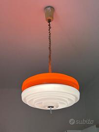 Lampadario vintage stile Space Age - policarbonato