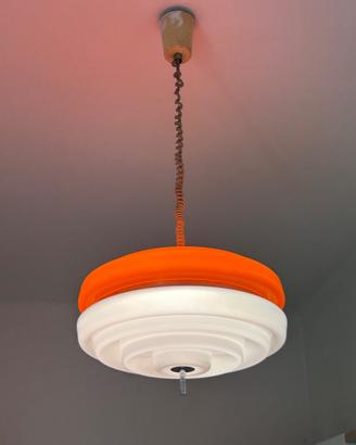 Lampadario vintage stile Space Age - policarbonato