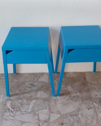 coppia mobiletti colore turchese 