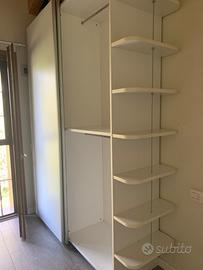 Armadio 2 ante scorrevoli, colore bianco