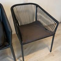 Sedia moderna da esterno impilabile