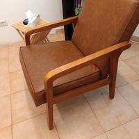 Poltrone vintage marroni ecopelle