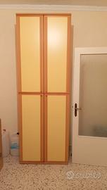 Cameretta con due letti singoli e armadi