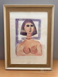 Bruno Cassinari - litografia a colori - XIV/XXV