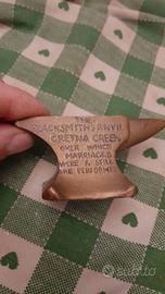 incudine fermacarte vintage