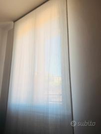 Tende a pacchetto bianche 300x150cm in misto lino