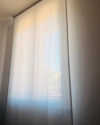 Tende a pacchetto bianche 300x150cm in misto lino