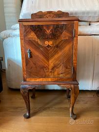 comodino d'epoca  in legno 