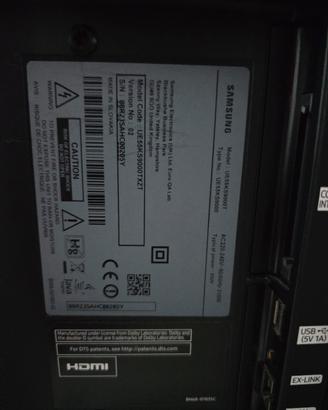 tv samsung 55 pollici con schermo rotto