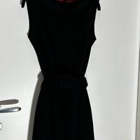 SANDRO FERRONE - ABITO TUBINO NERO IN LANA