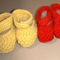 Nr.2 Paia Scarpette Neonato Neonata bambino bebè 