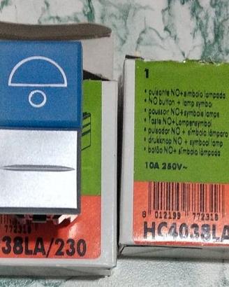 Pulsante serie Axolute bTicino HC4038LA/230 -10A 1