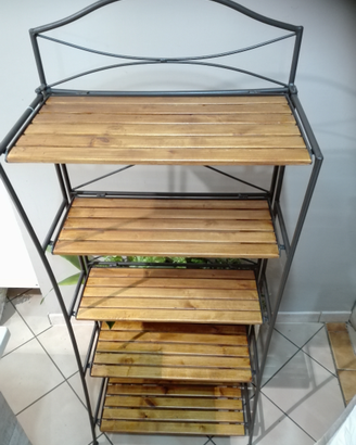 Scafale ferro/legno richiudibile
