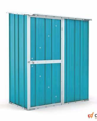 Casetta box giardino in Acciaio 155x100cm azzurro