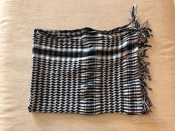 Sciarpa Deserto Egitto Nera e Bianca 96x73cm