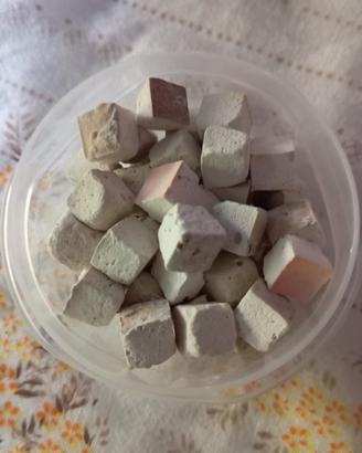 50 cubetti di Calcio x gamberetti,lumache acquario