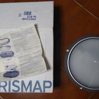 Plafoniera tonda grigia met. "prisma" - nuova