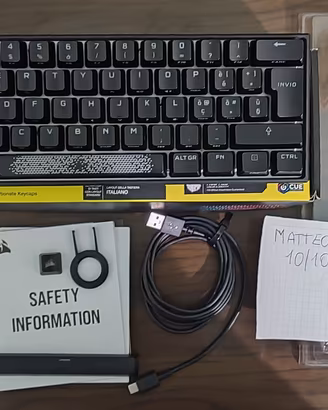 Corsair K65 RGB Mini 8K Hz Meccanica PC/PS5/XBOX
