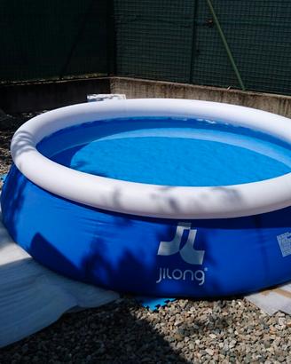 PISCINA FUORI TERRA CON ANELLO GONFIABILE Ø 240 x 