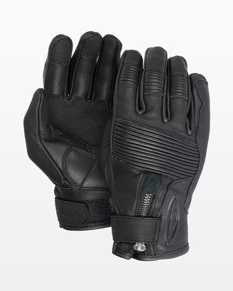 Guanti Moto In Pelle Blauer BAckup Nero Vendita Online