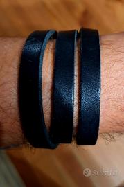 Bracciale in pelle avvolgibile 