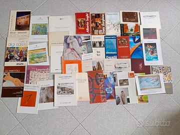 vari cataloghi e opuscoli d'arte